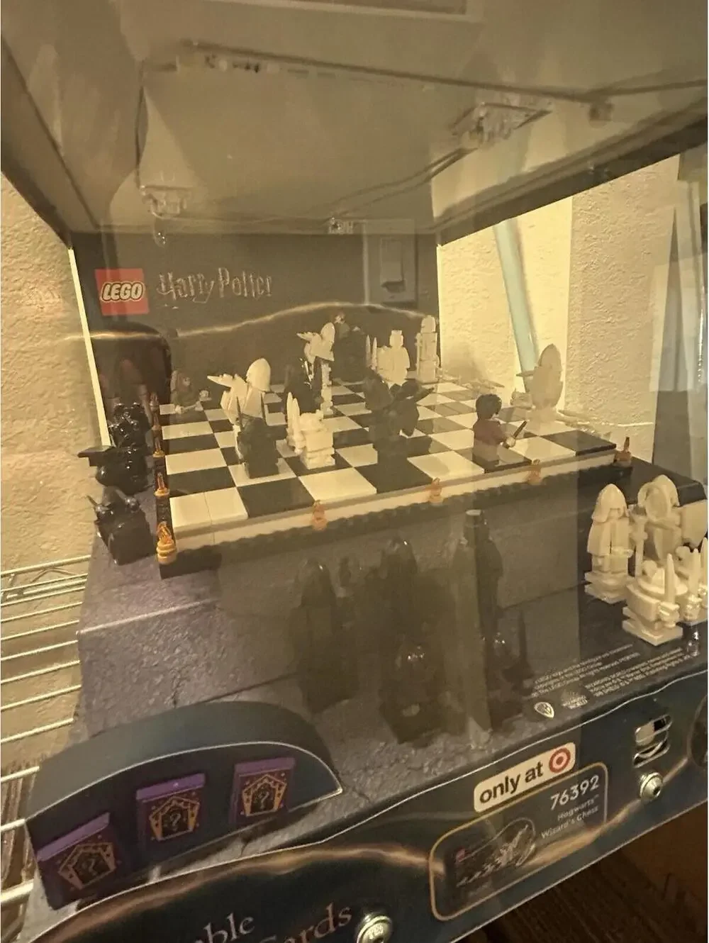 RARE Lego Harry Potter Store Display Wizards Chess Set 76392 Light Up Case WORKS