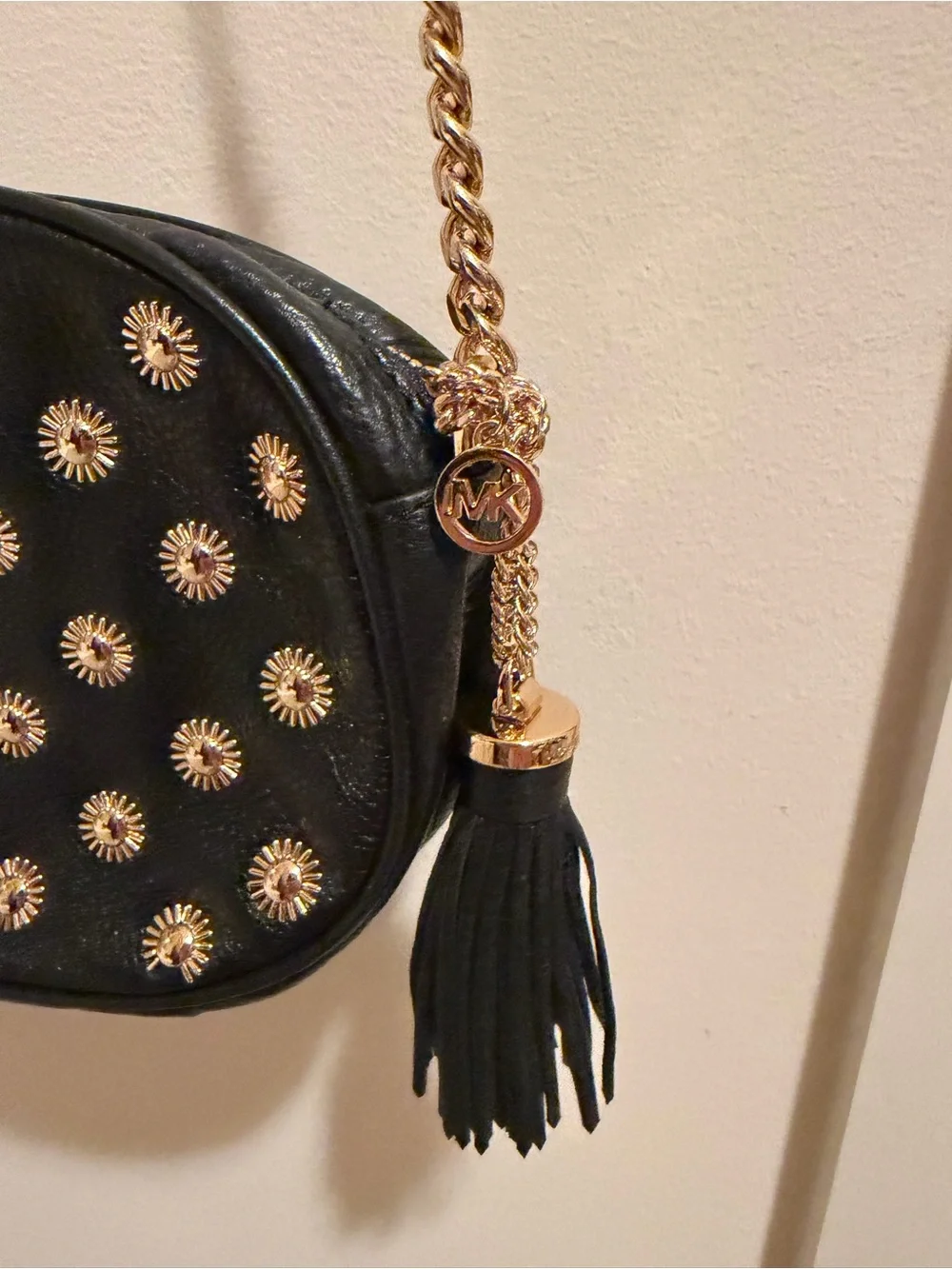 Michael Kors studded crossbody purse