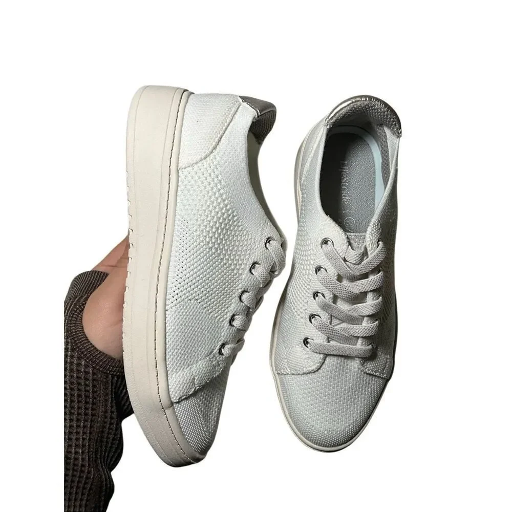 Lifestride | Vip Washable Court Inspired Lace Up Platform Sneakers