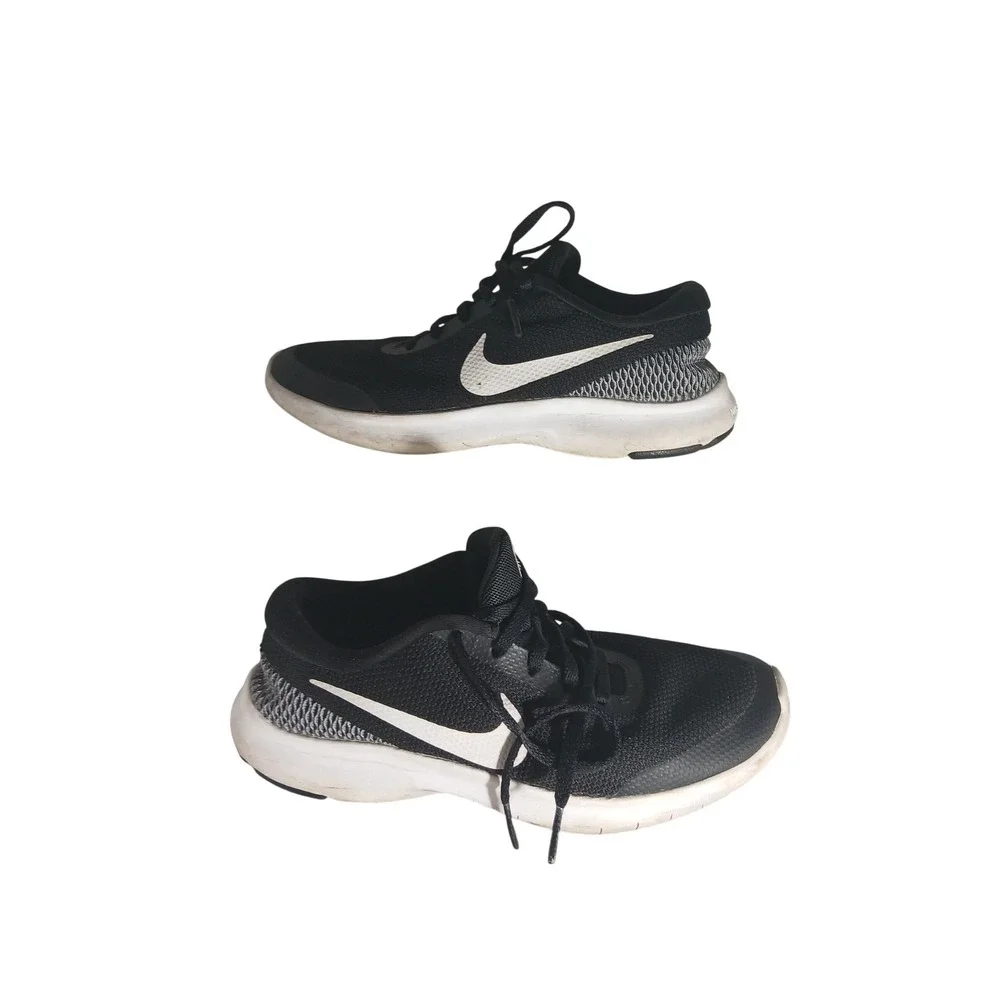 Nike Flex Experience RN 8 Black‎ White Running Shoes Women's Size 6