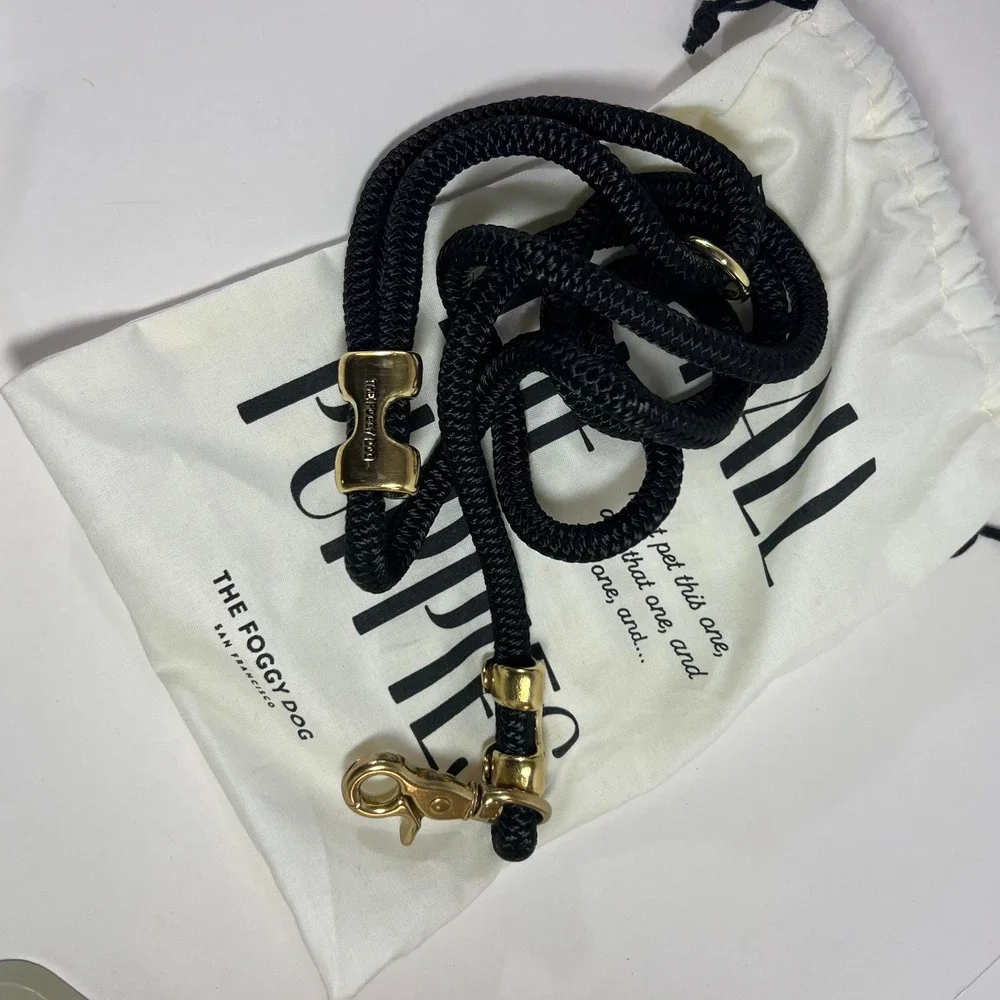 The Foggy Dog BlackOnyx Marine Rope Leash Standard 40/100lbs 3/8