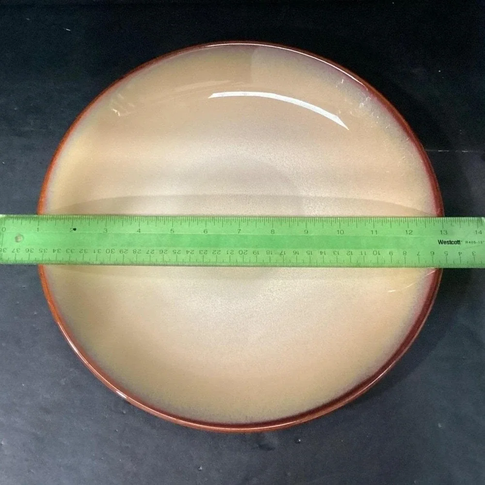 Sango‎ Nova Brown Chop Plate #4933, Vintage Stoneware Serving Platter, Serveware