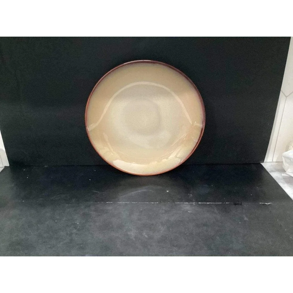Sango‎ Nova Brown Chop Plate #4933, Vintage Stoneware Serving Platter, Serveware
