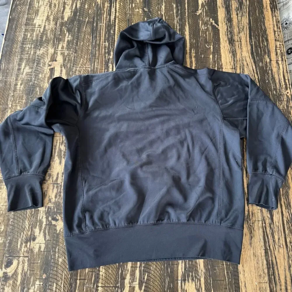 NIKE - FOOTBALL - Black Hoodie with Geometric Design - SMALL