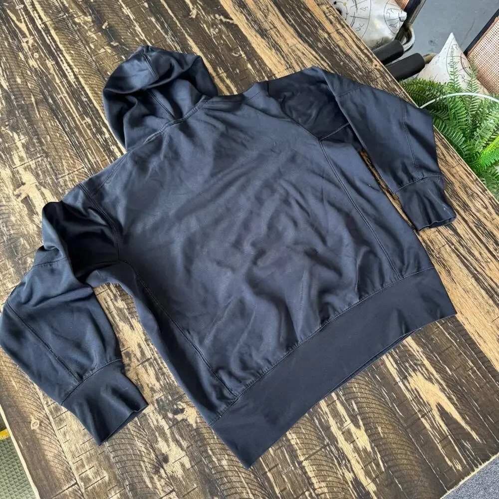 NIKE - FOOTBALL - Black Hoodie with Geometric Design - SMALL