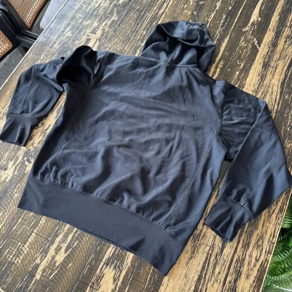 NIKE - FOOTBALL - Black Hoodie with Geometric Design - SMALL