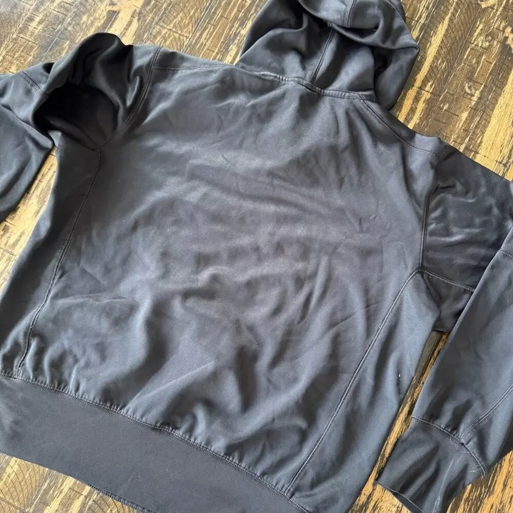 NIKE - FOOTBALL - Black Hoodie with Geometric Design - SMALL
