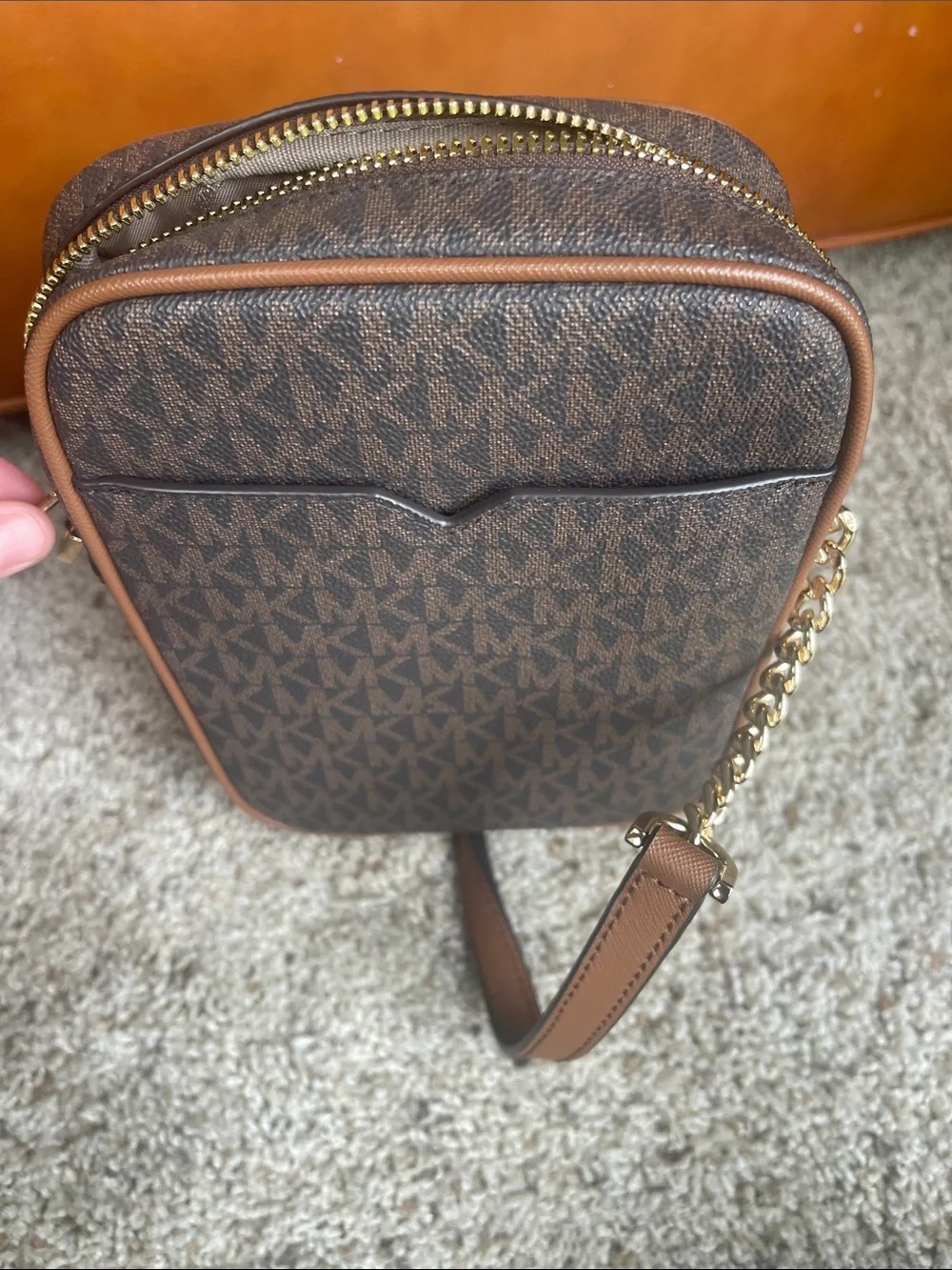 Michael Kors accent leather
