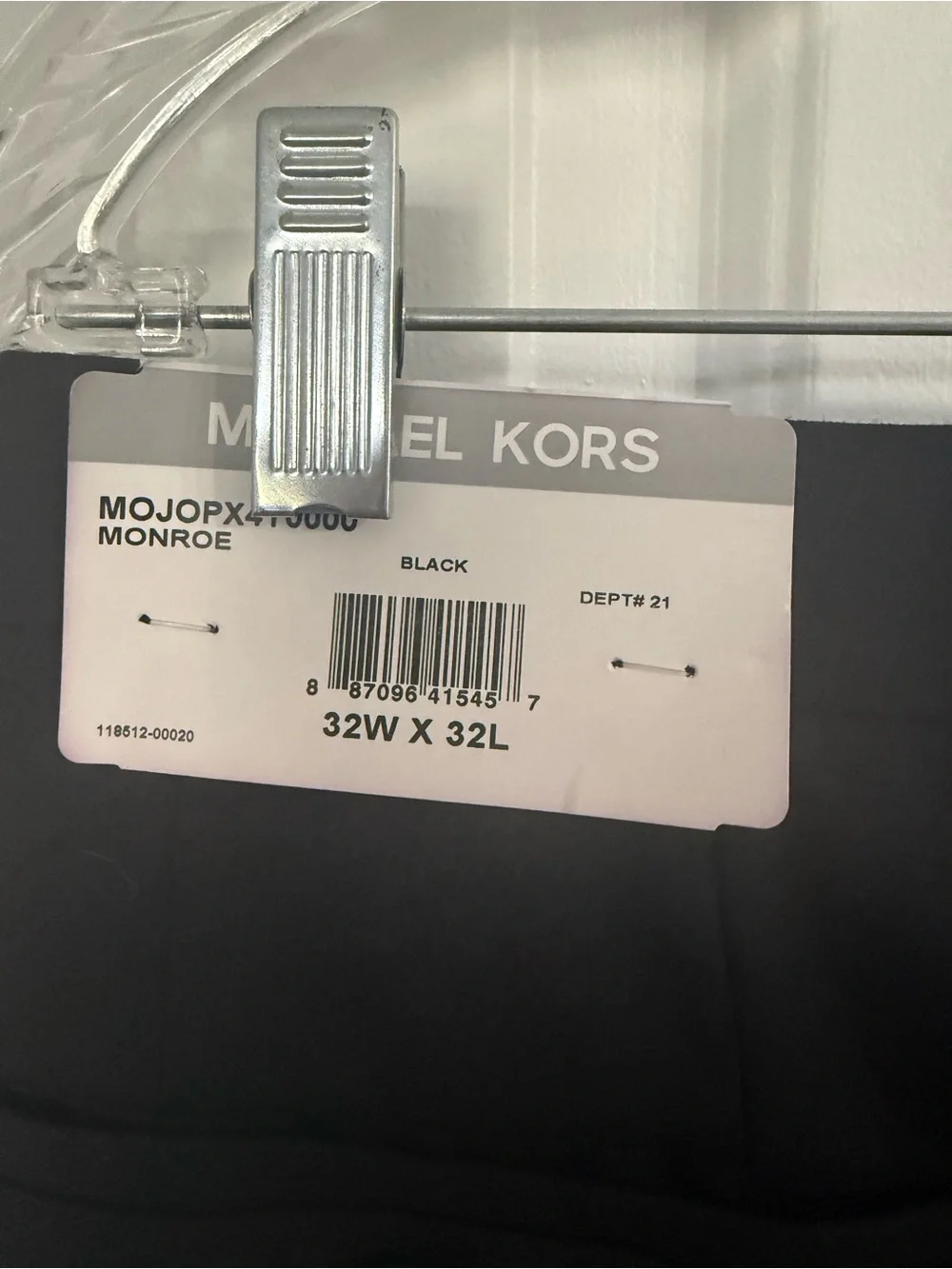 NWT Michael Kors Men’s Black Dress Pants
