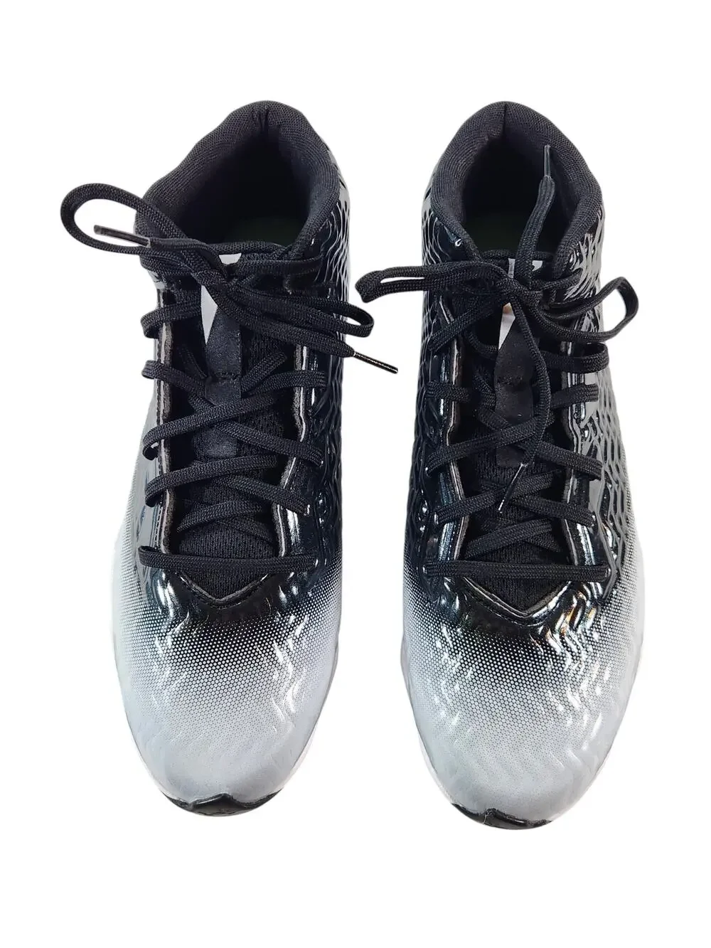 Under Armour Highlight RM Football Cleats Black White Men's Size 9