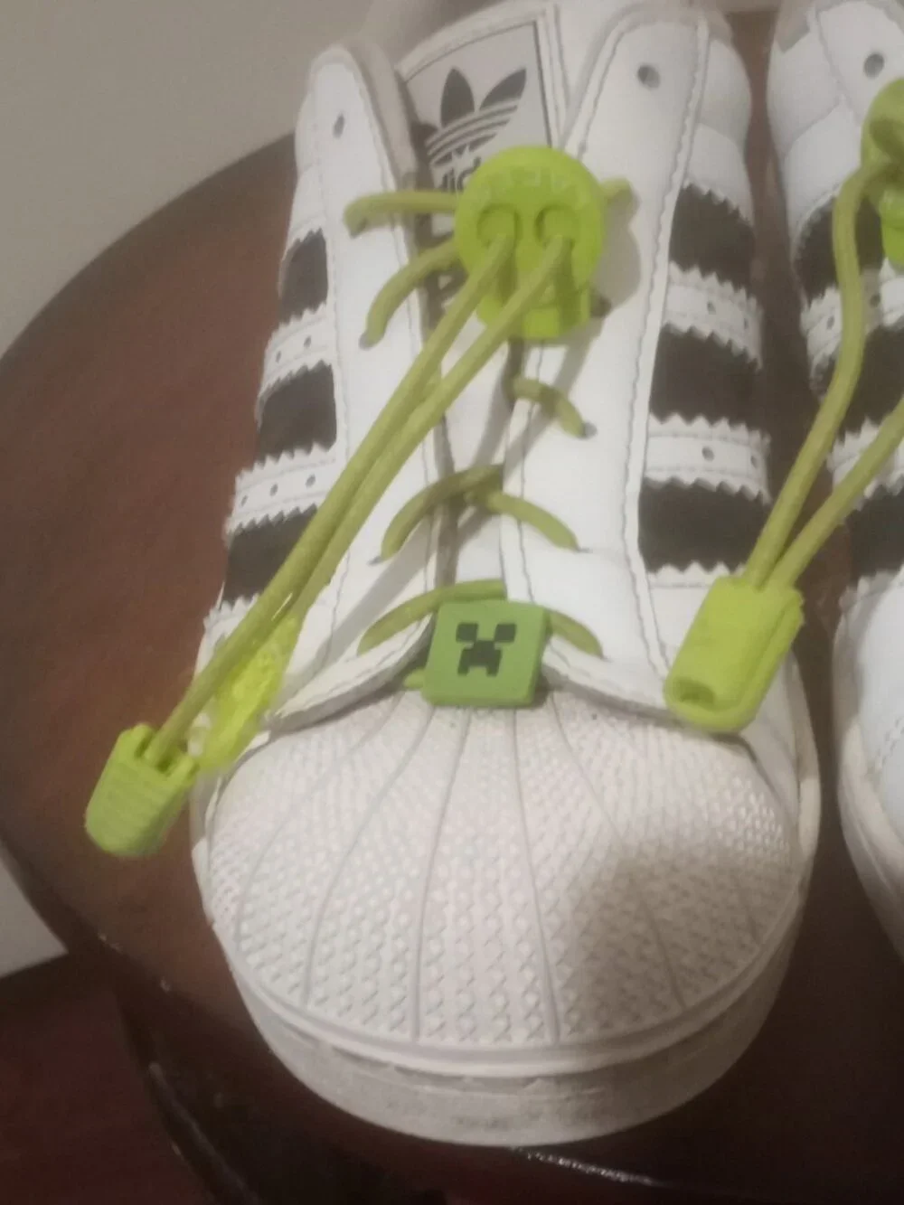 Kids Size 5.5 Adidas Superstar II J MINECRAFT White Black Shoe JQ8749