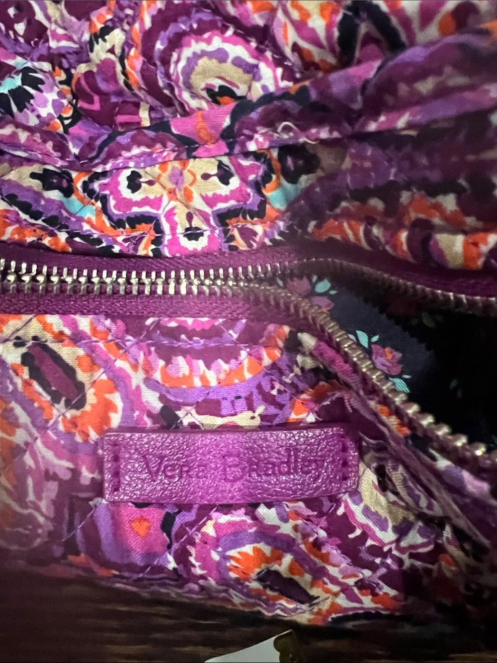 Vera Bradley Pink Paisley Quilted Tote