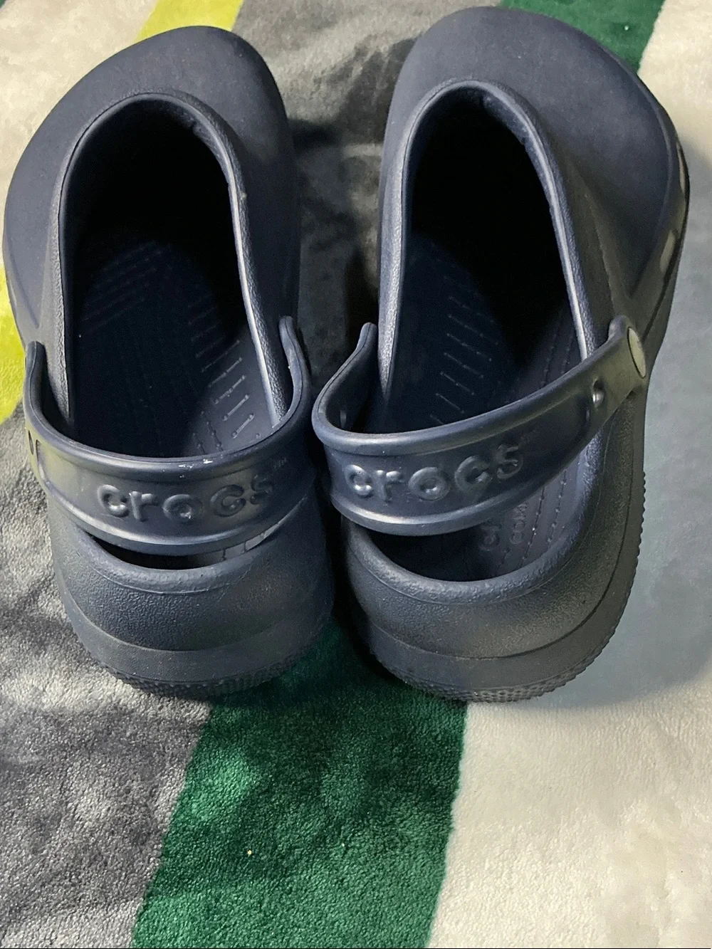 Men’s CROCS Bistro WORK Clogs-Navy Blue Size 11