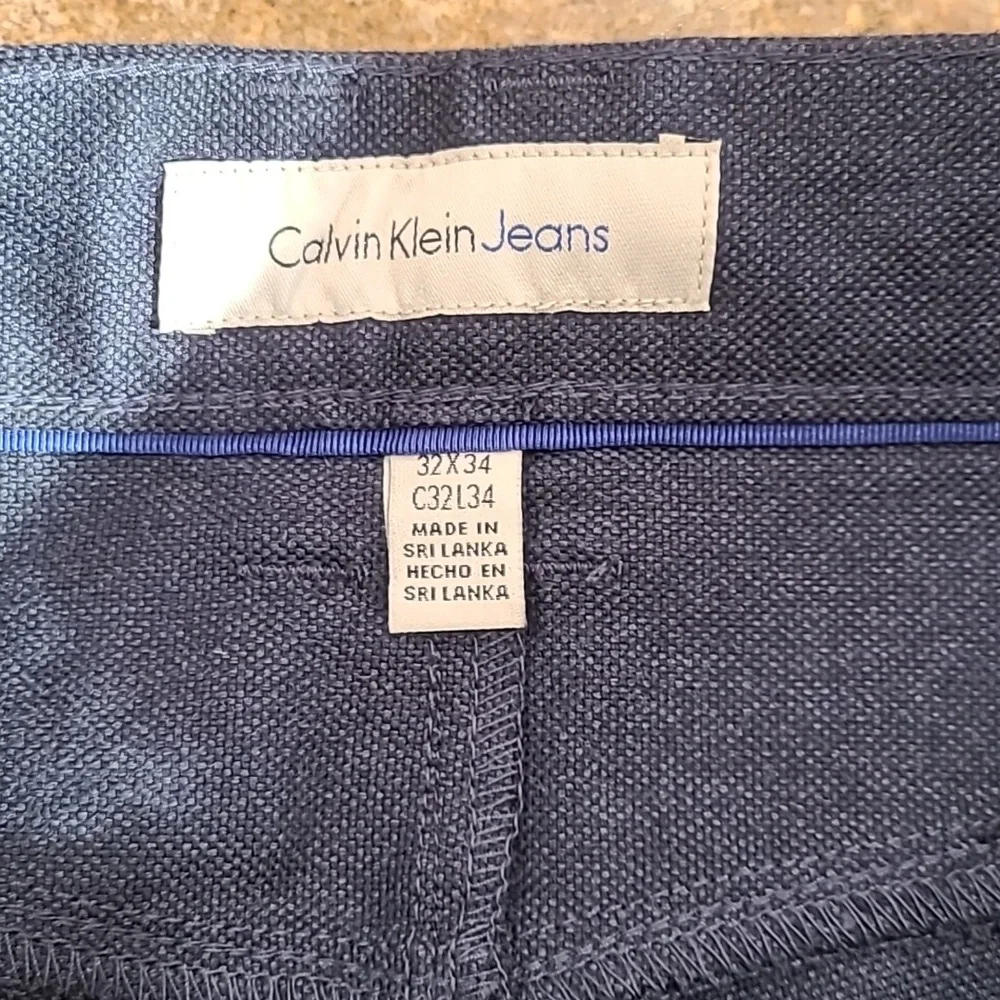 Calvin Klein Jeans Navy Blue Jeans 32x34 Preppy Minimalist Classic Straight Leg