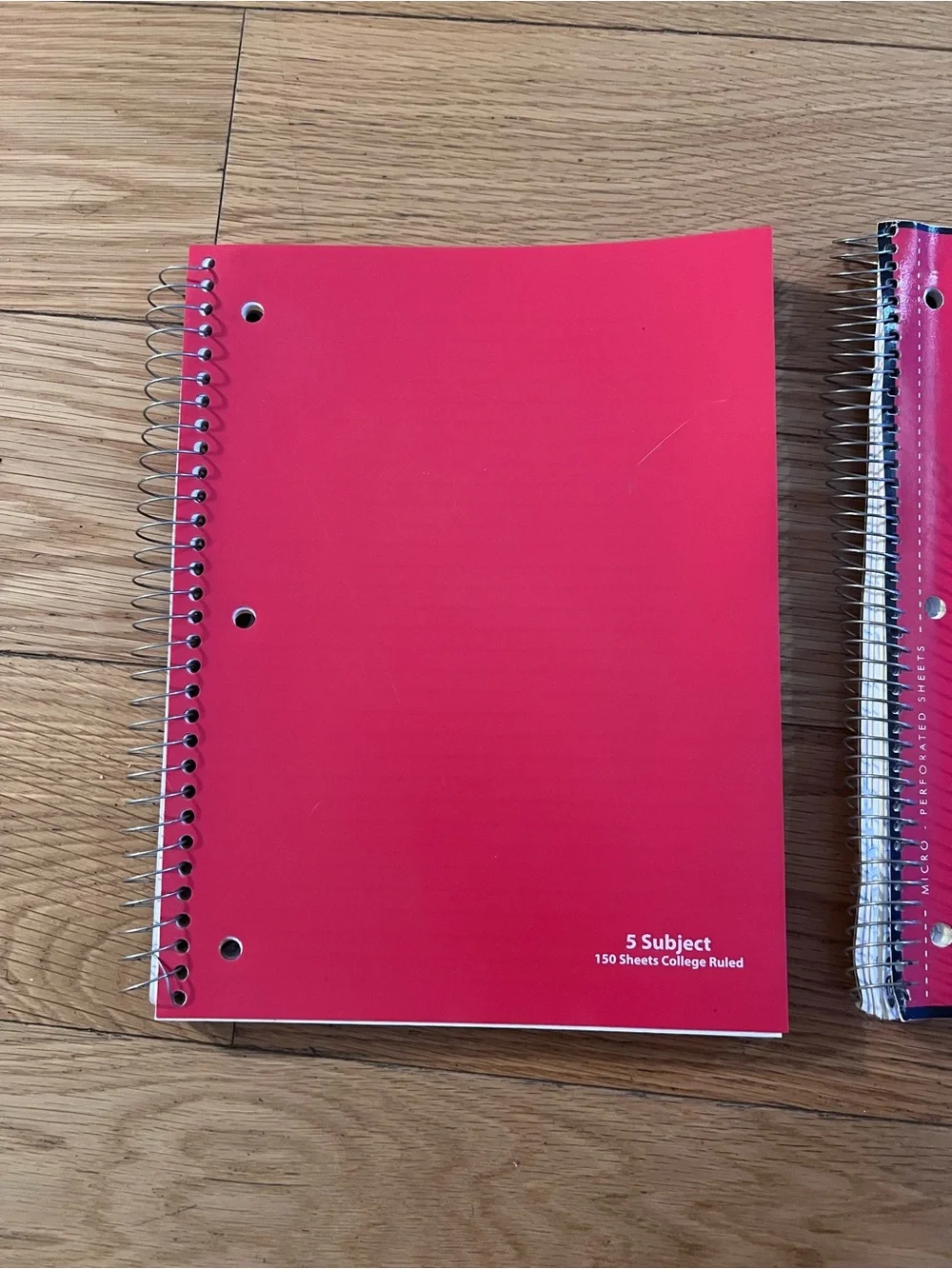 Red Spiral Notebooks - Set of 2