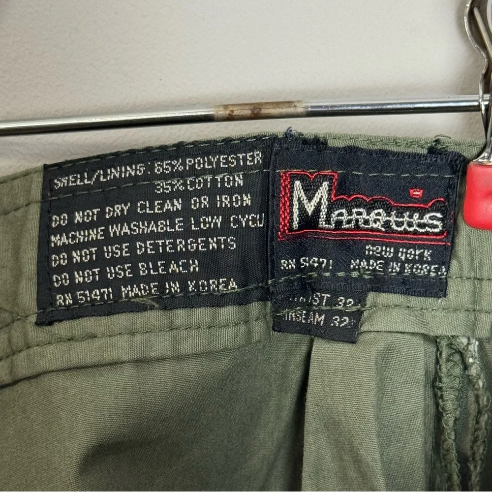 Vintage Marquis Convertible Zip-Off Cargo Pants – Olive Green – Size 30x30