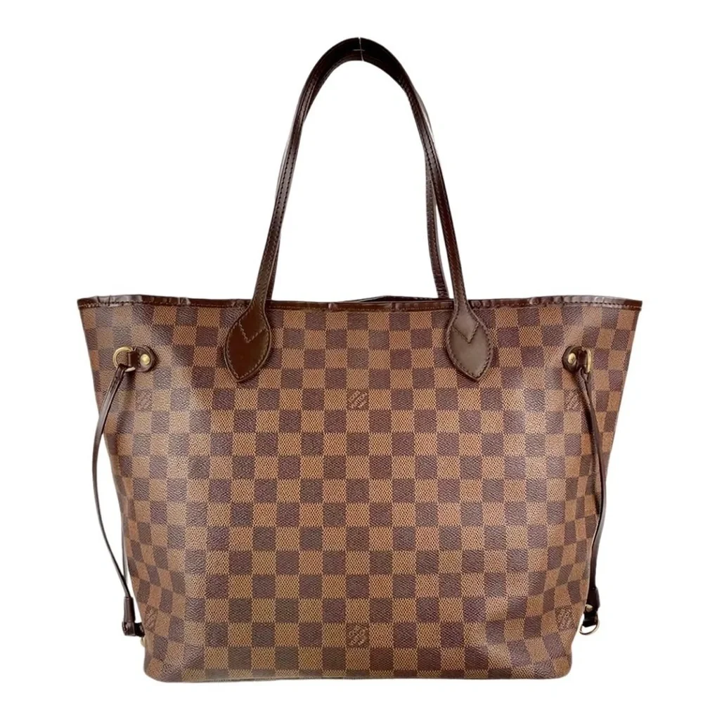 LOUIS VUITTON Damier Ebene Neverfull MM Tote Shoulder Bag  SP4019