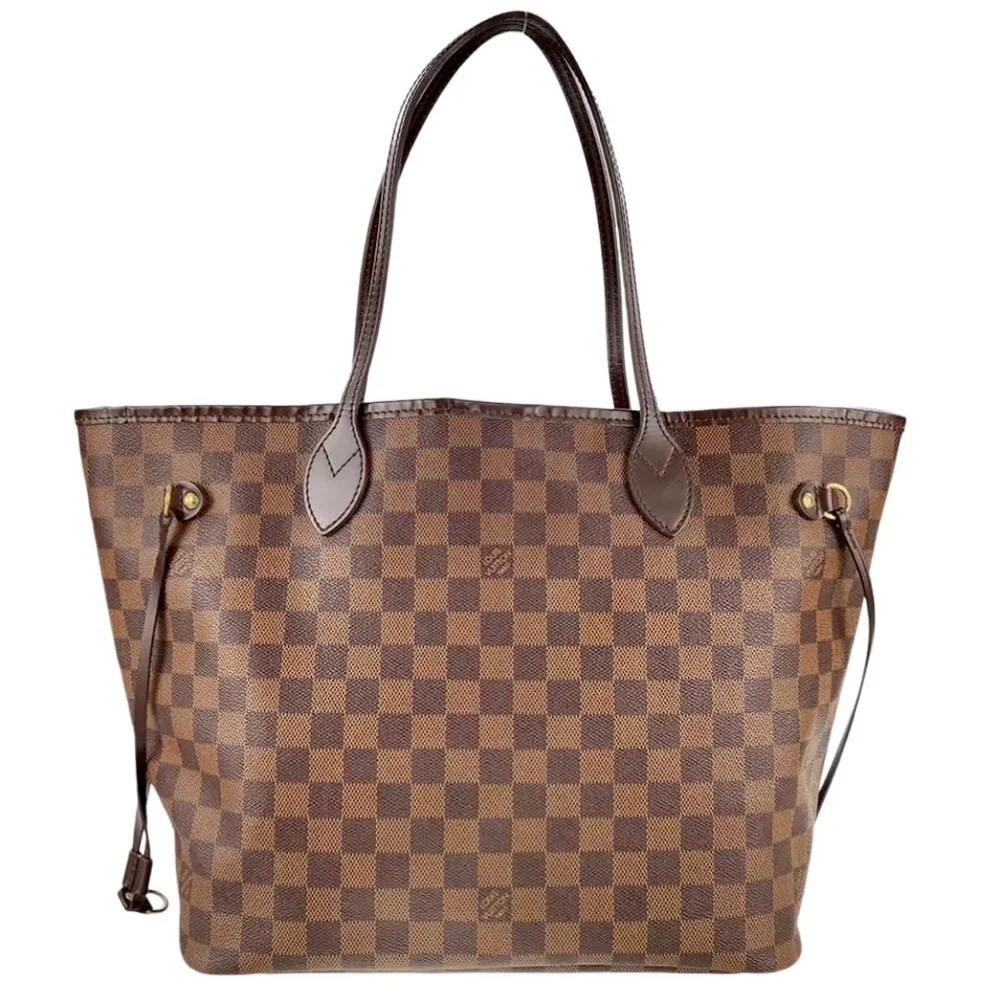 LOUIS VUITTON Damier Ebene Neverfull MM Tote Shoulder Bag  SP4019