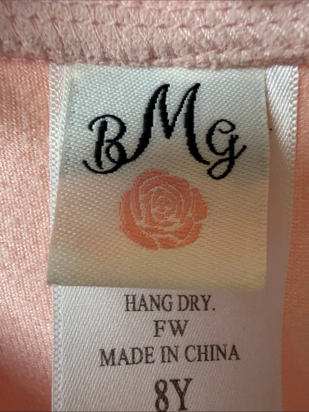 BMG Girls Soft Petal Pink Faux Suede Ruffle Sleeve Jacket Size 8Y