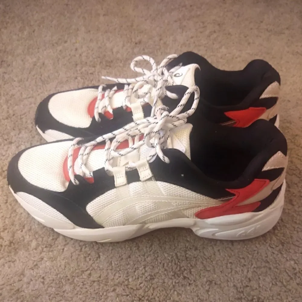 Asics Kyoto Gel BND Men's Size 9.5 White/Red/Black PRE-OWNED