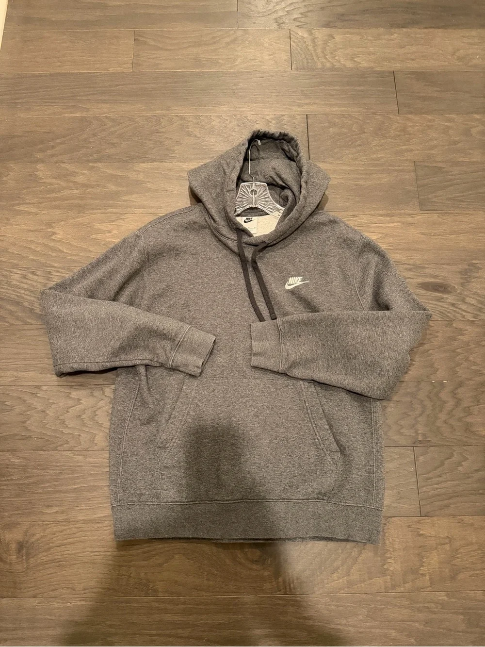 Nike Men's Heather Gray Pullover Hoodie