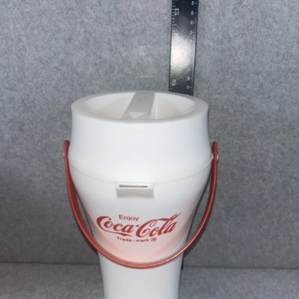 Vintage Coca-Cola Jack’s Plastic Cooler Jug With Handle 80s Pitcher 10” Tall