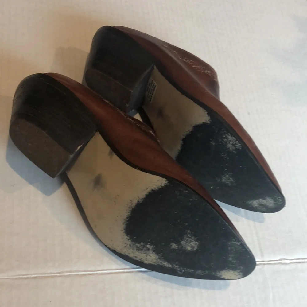 Code West Vintage Brown Leather Ankle Boots