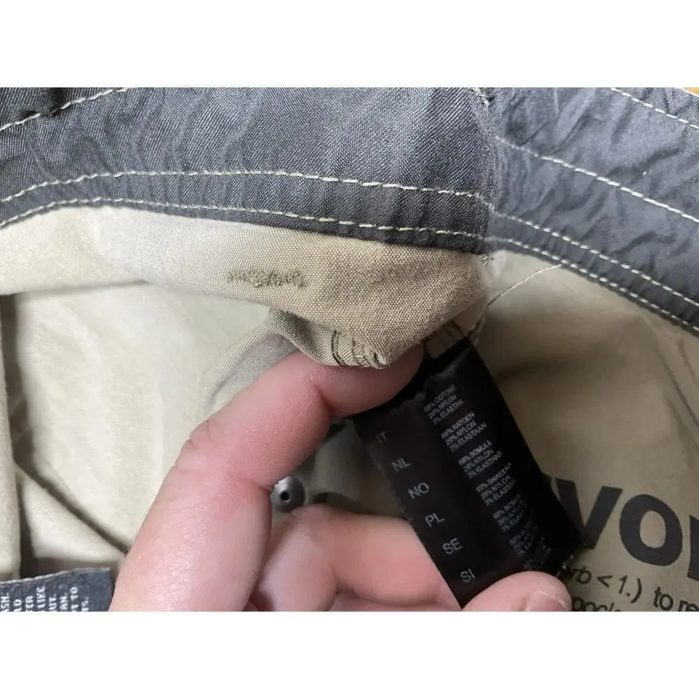 KUHL REVOLVR Mens Sz 40x30 Brown Cotton Stretch Outdoor Trail Pants