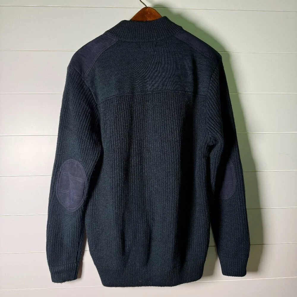 Trek & Travel Regular Fit Full Zip Cardigan Navy Sz. XXL Men's