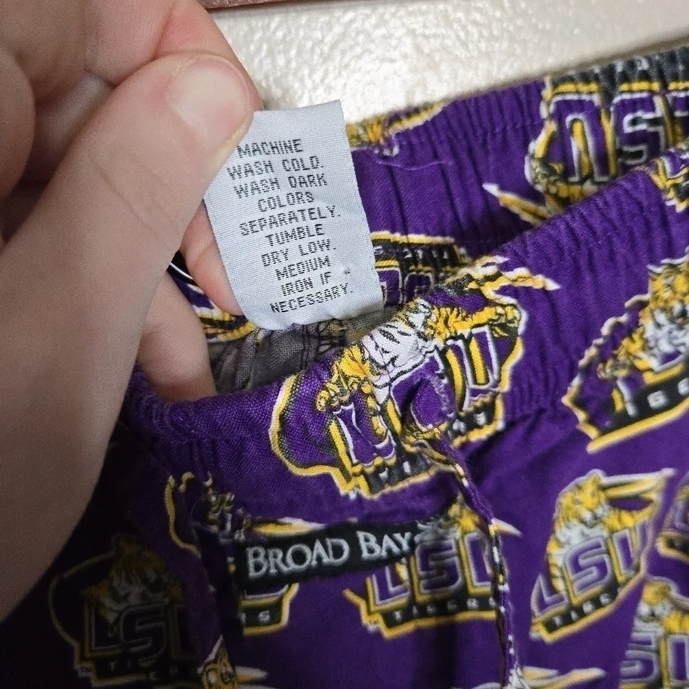 Broad Bay LSU Louisiana State University Cotton Mens Pajama Set