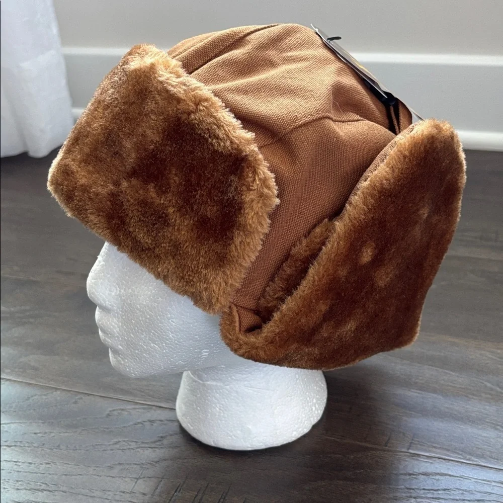 Hot Shot 3M Thinsulate trapper hat/earflap,quilt lined,faux fur,adjustable chin