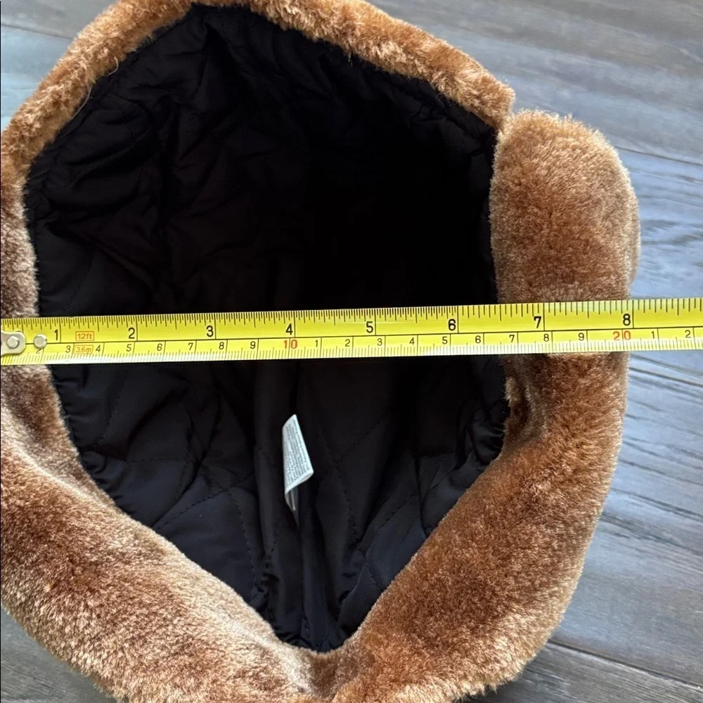 Hot Shot 3M Thinsulate trapper hat/earflap,quilt lined,faux fur,adjustable chin