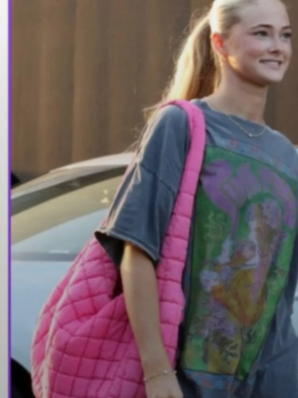 Free People Pink Bubblegum Quilted Carryall - Factory Sealed - NWT