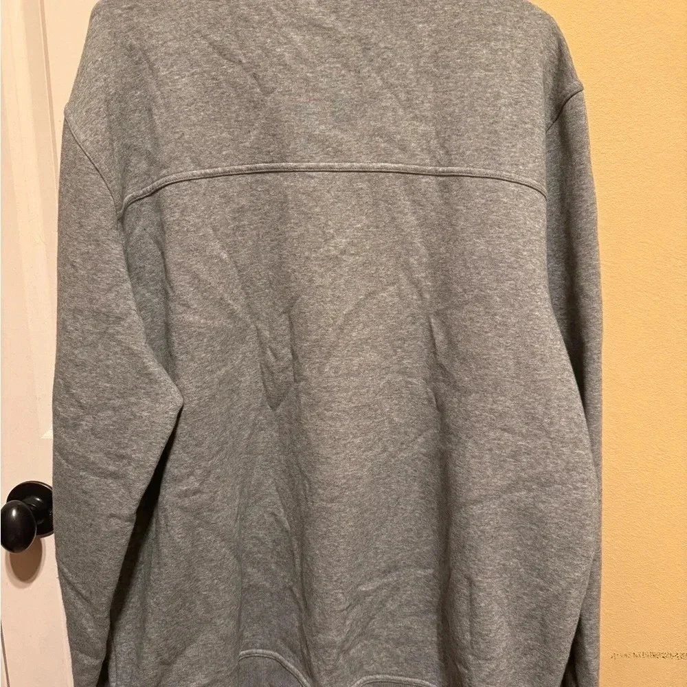 Puma Gray Fleece Lined Track Running Jacket Sz XXL