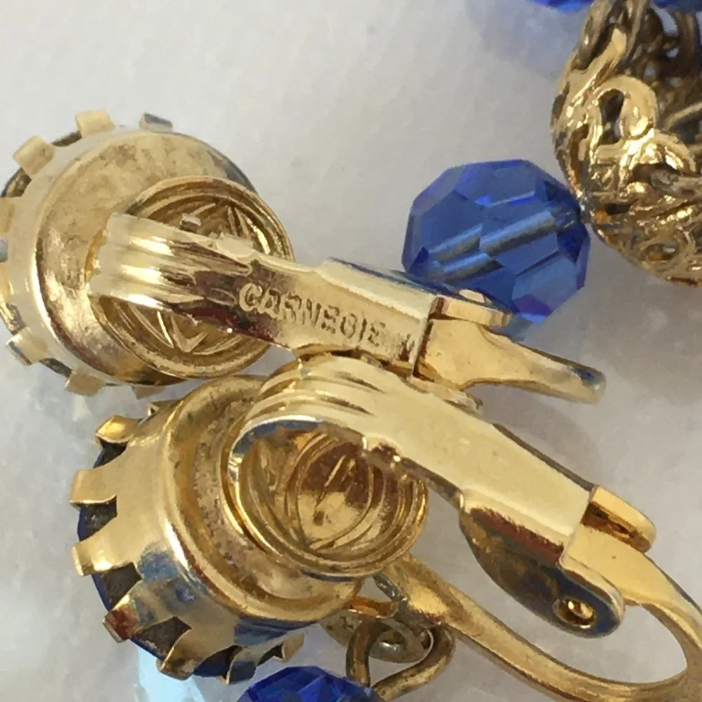 Hattie Carnegie date jewelry tone