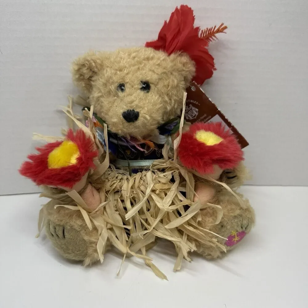 Vintage Hawaiian Collectibles Barefoot AUANA HULA GIRL Collectible Stuffed Bear