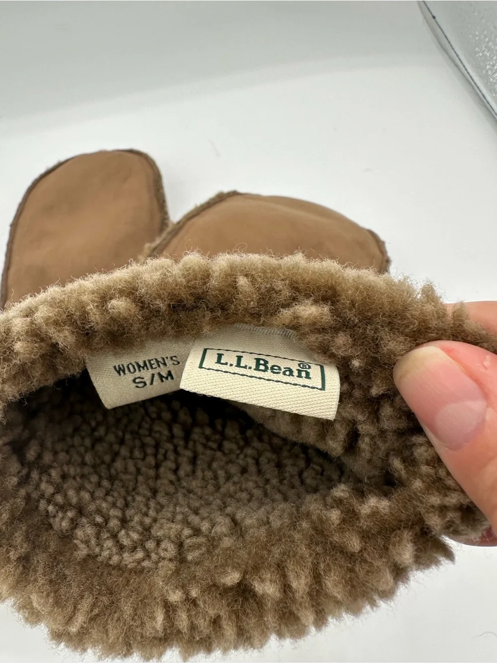 L.L. Bean suede exterior
