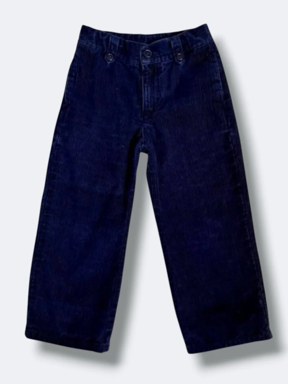 🦋3/$30 Janie and Jack Pants Boys 4 Navy Corduroy Straight Leg Adjustable Waist