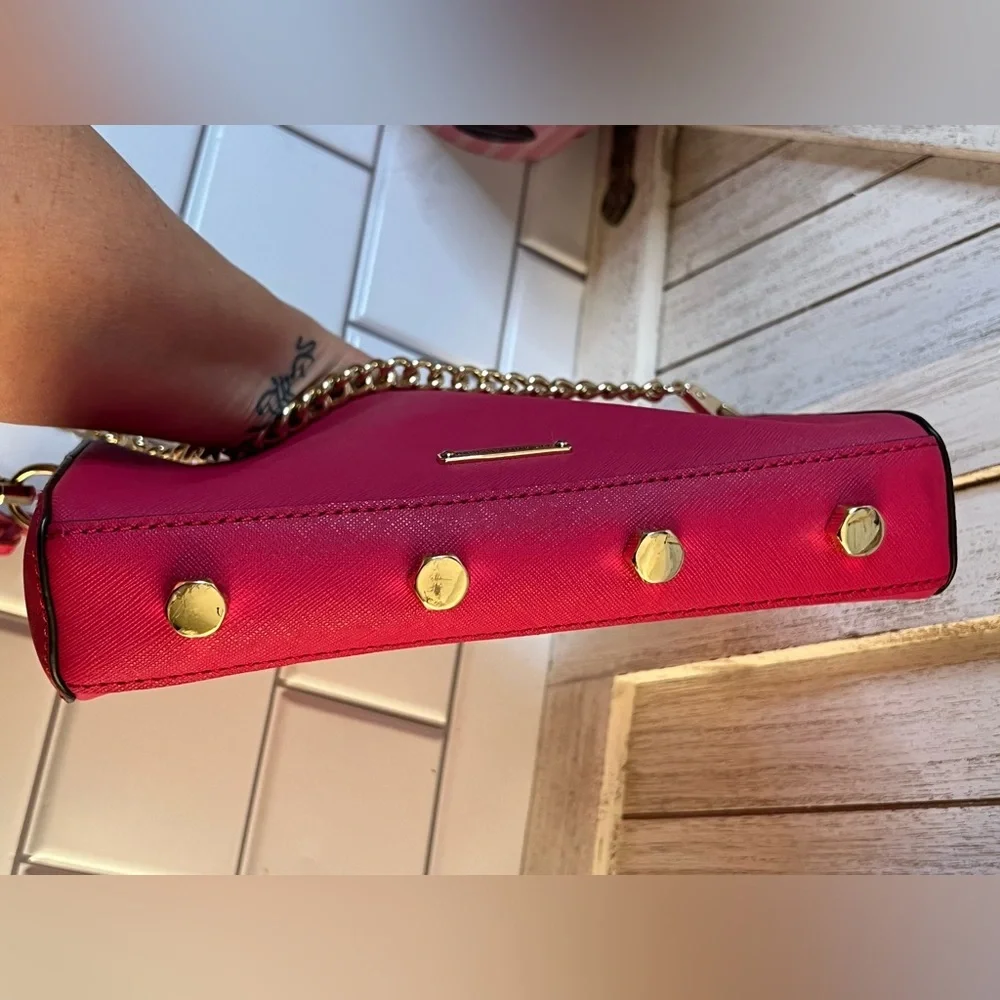 Rebecca Minkoff pink  Crossbody Bag with Gold Chain