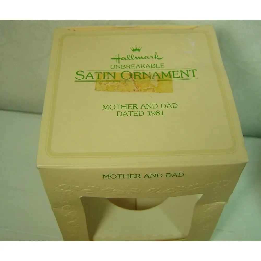 Hallmark vintage satin