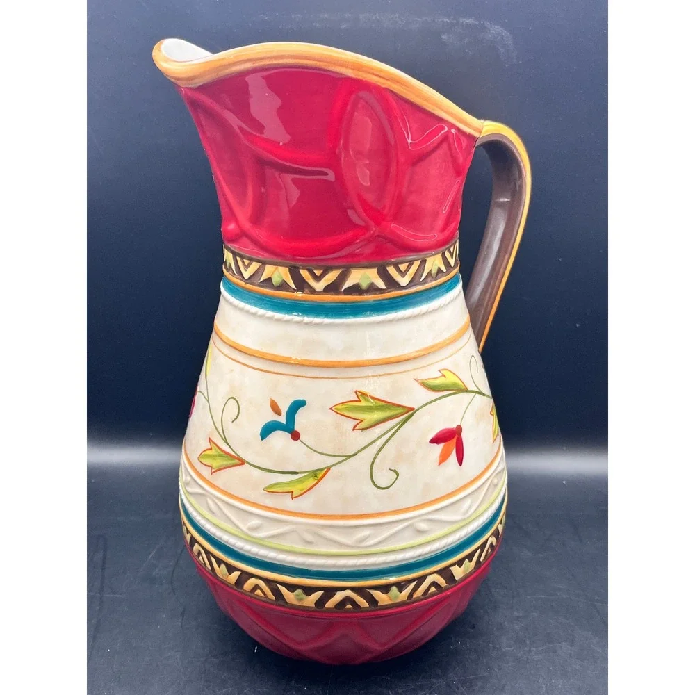 Fitz and Floyd ceramic pitcher