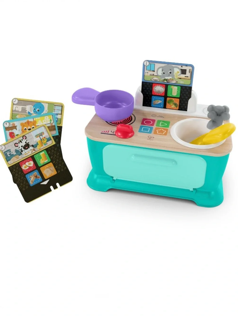Baby Einstein + Hape Magic Touch Kitchen Pretend to Cook Set with Recipe Cards