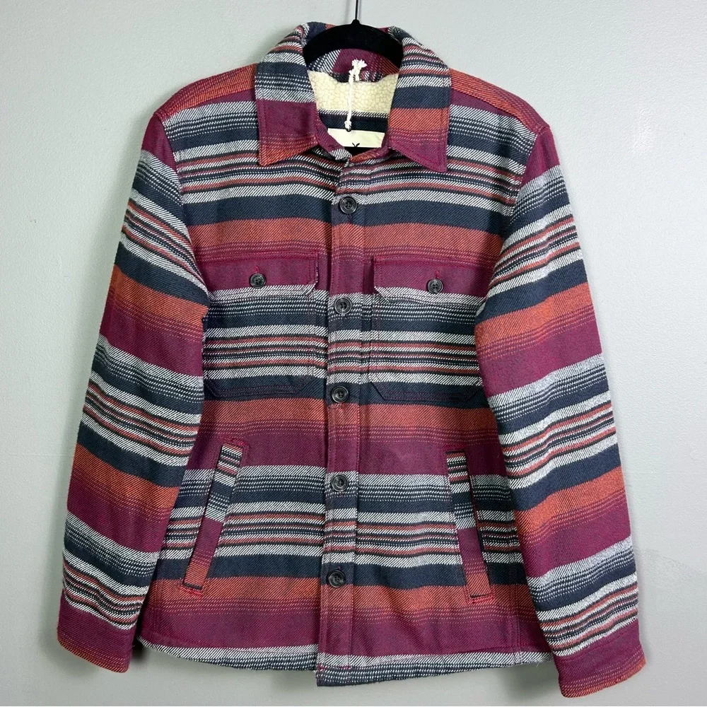 American‎ Eagle jacket men's medium sherpa southwestern heavy blanket gorpcore