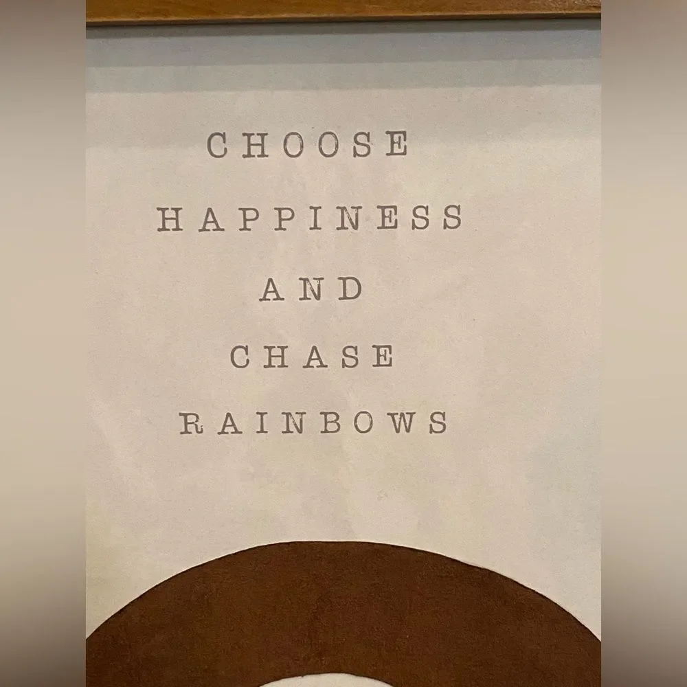 ‘Choose Happiness’ wall art
