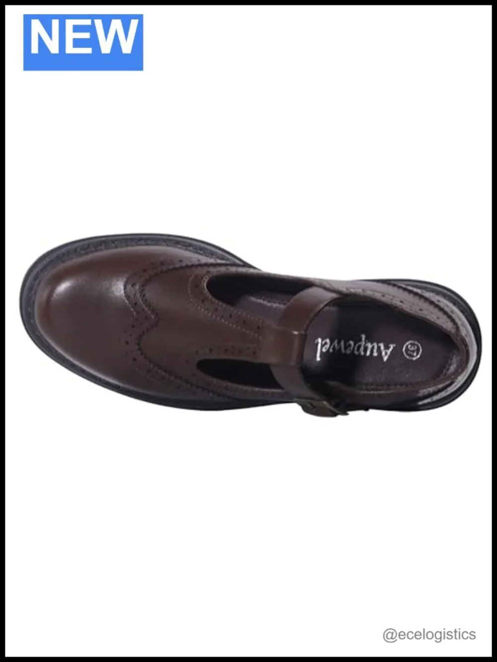 T-Strap Platform Mary Jane Shoes, Round Toe Non-Slip Flats for Work & Casual
