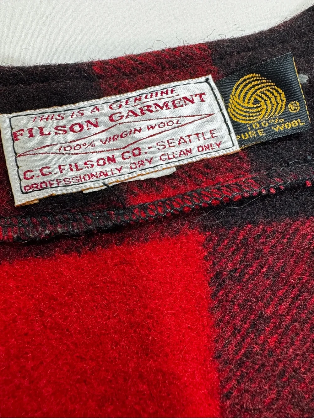 Filson red check