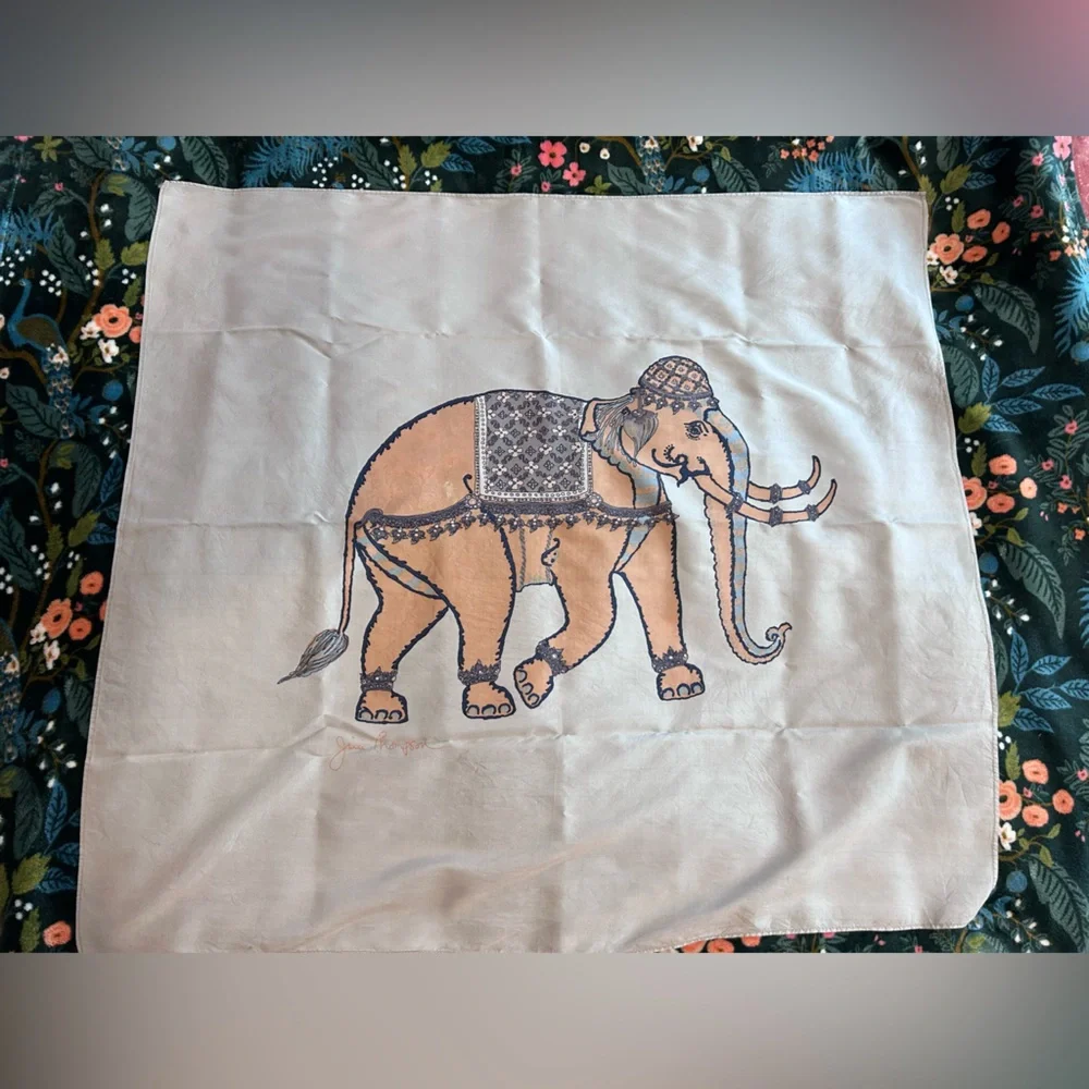 Jim Thompson Silk Elephant Scarf