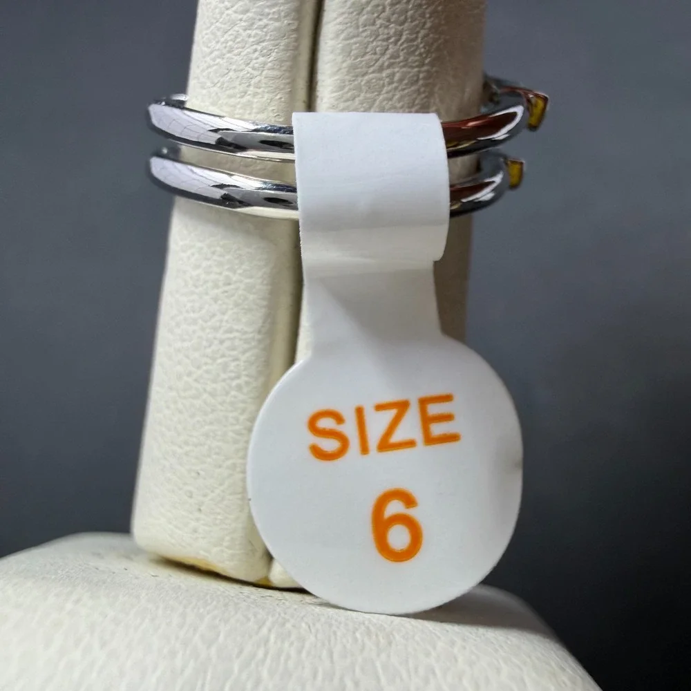 Bomb‎ Party Love and Be Loved Size 6 Ring Lab Rose Quartz RBP6473 Rhodium