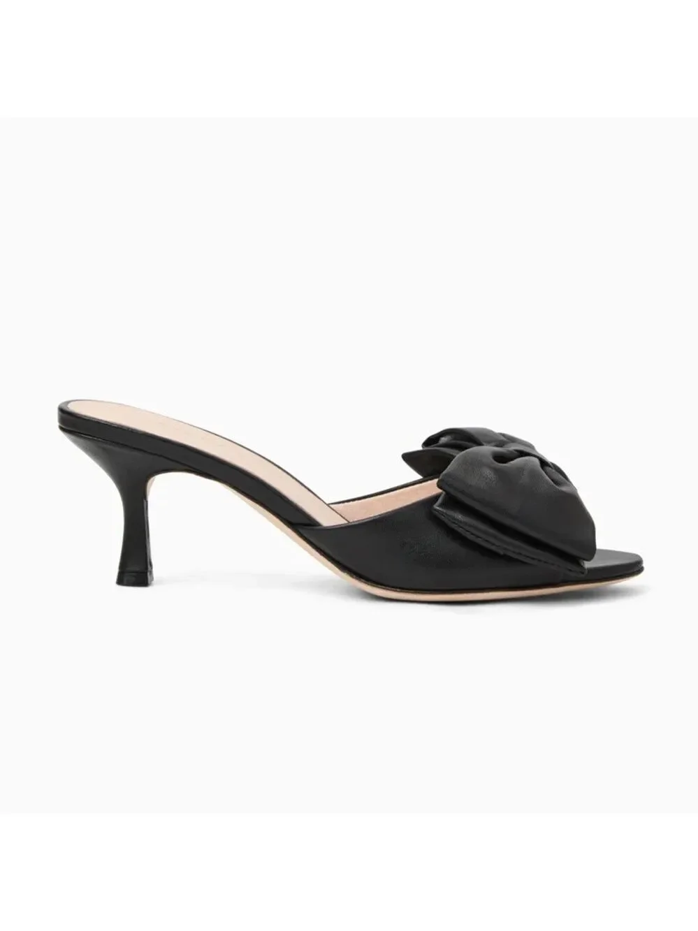Jack Rogers-Lola Bow Mid Heel sandals black size 8 New in box.