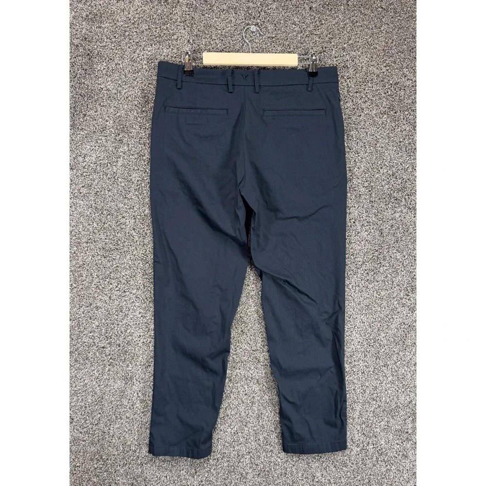 Birddogs Pants Mens 34/28 Blue Performance Stretch Chino Unlined Casual Golf